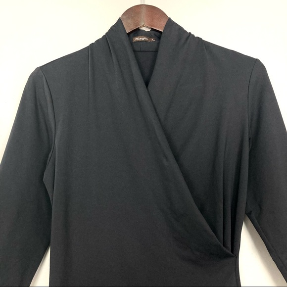 J. McLaughlin Catalina Knit Dress Surplice Wrap - Picture 2 of 5